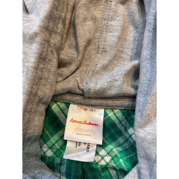 Bundle of Hanna Andersson Hooded Flannel Shackets, Size 8 - Picture 6 of 8